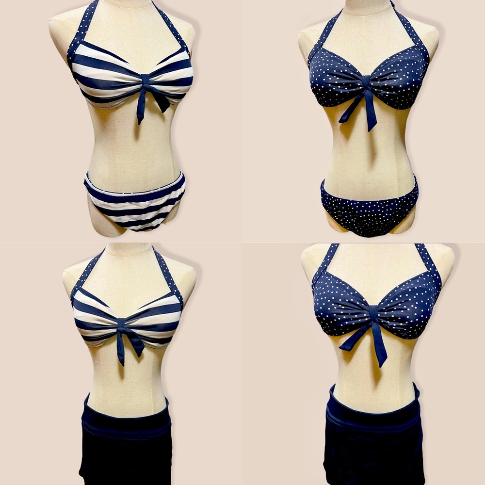 Tommy Hilfiger Reversible 3 Piece Swim Set: Size S